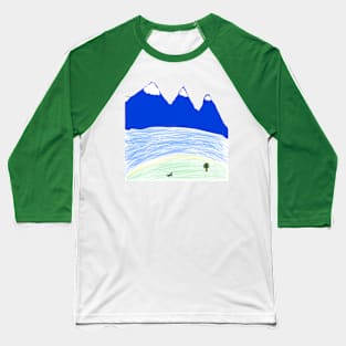 Mountains Baseball T-Shirt